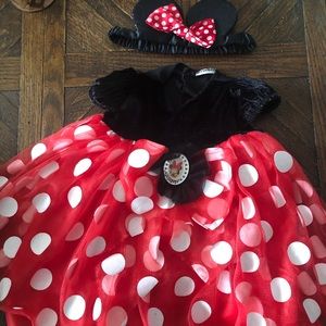 Minnie Mouse Costume with matching headband
